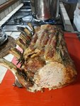 Ein Klassiker unter den Hauptgerichten in der Toskana: ARISTA TOSCANA, tosk. Schweinerückenbraten am Kamm aus dem Ofen.... sieht nicht nur lecker aus, sonder der hat auch genau so geschmeckt!