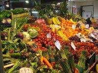 Frisches Gemüse auf dem Markt in Florenz
