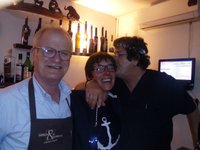 Die Gastgeber im Restaurant LA LOGGIA DEL CONTE MAX sind Carlo und Chef Giorgio