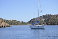 In der Bucht Cala Lunga im La Maddalena Archipel, Nord-Sardinien