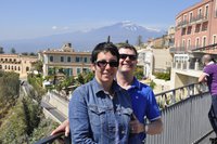 Taormina mit Blick auf den Ätna