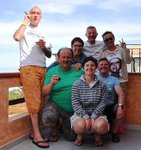 Wir treffen unsere toskanischen Freunde beim Urlaub in Süd-Sardinien im Mai