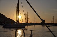 Sundowner im Hafen von Marciana Marina