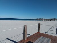 Der schöne Sandstrand von La Caletta.