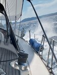 Perfekte Segelbedingungen Anfang Juni.