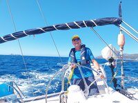 Beste Segelbedingungen entlang der Ostküste Richtung Arbatax. Beste Segelbedingungen entlang der Ostküste Richtung Arbatax.