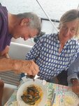 Hier gibt's fregula mit Muscheln Hier gibt's fregula mit Muscheln