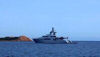 Am Ende wieder alles gut und zurück in Sardinien die gewohnten Luxus-Schiff-Bilder mit Heli